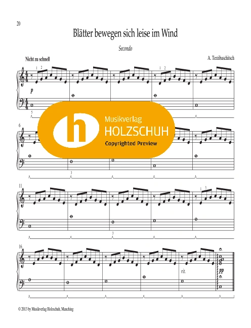 Blätter bewegen sich leise im Wind